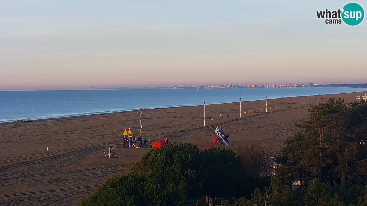 Webcam en direct plage de Bibione – vue depuis Ashanti ApartHotel
