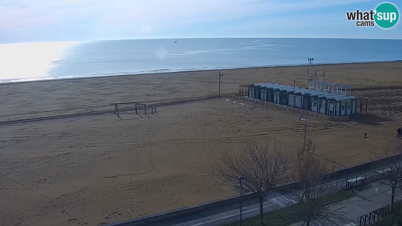 Spletna kamera Bibione plaža – pogled iz Ashanti ApartHotela