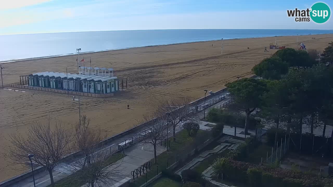 Webcam en vivo playa Bibione – vista desde Ashanti ApartHotel