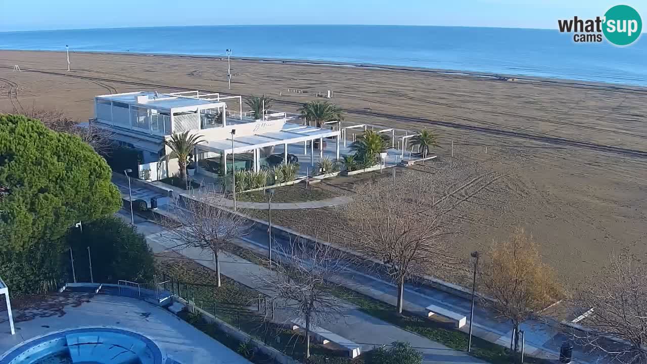 Web kamera Bibione plaža – pogled sa Ashanti ApartHotela