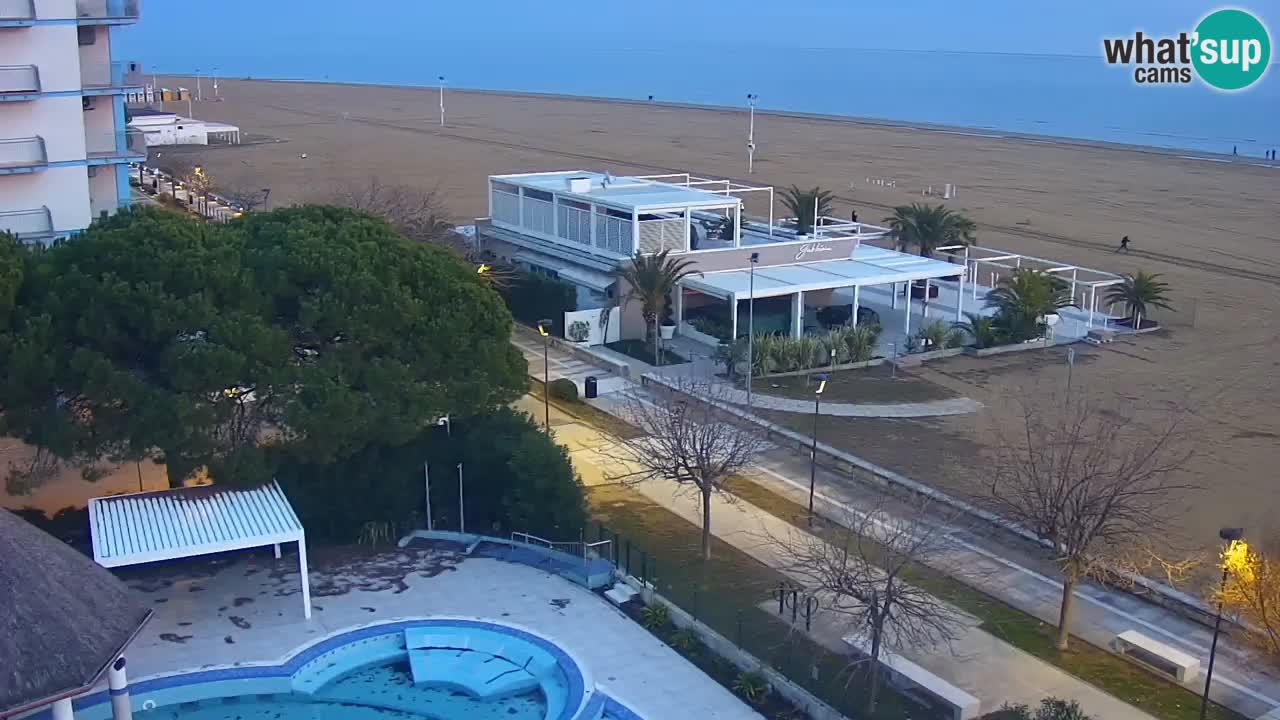 Webcam en direct plage de Bibione – vue depuis Ashanti ApartHotel