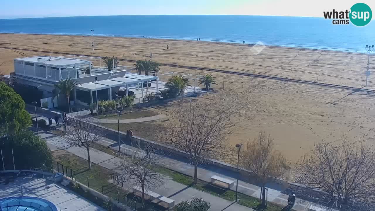 Webcam en direct plage de Bibione – vue depuis Ashanti ApartHotel
