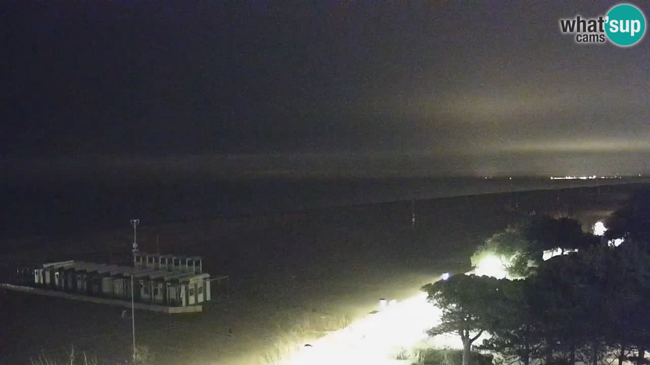 Web kamera Bibione plaža – pogled sa Ashanti ApartHotela