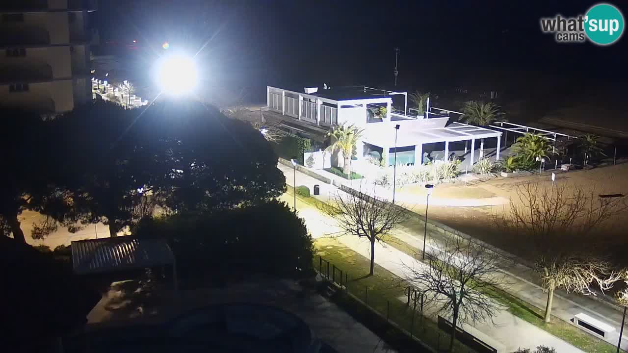 Webcam en direct plage de Bibione – vue depuis Ashanti ApartHotel