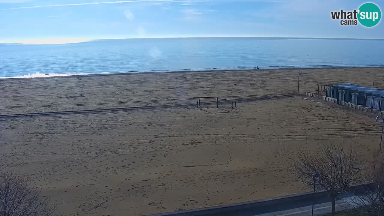 Spletna kamera Bibione plaža – pogled iz Ashanti ApartHotela