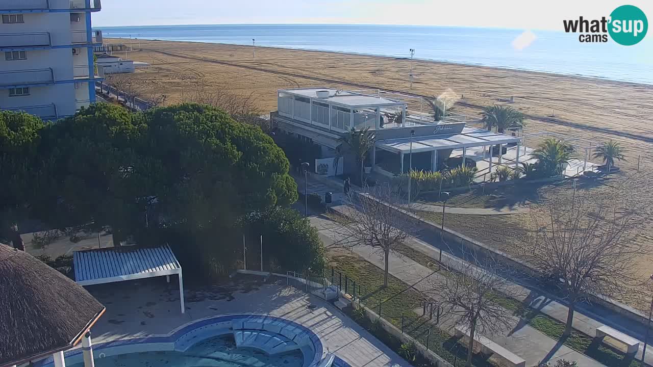 Webcam en direct plage de Bibione – vue depuis Ashanti ApartHotel