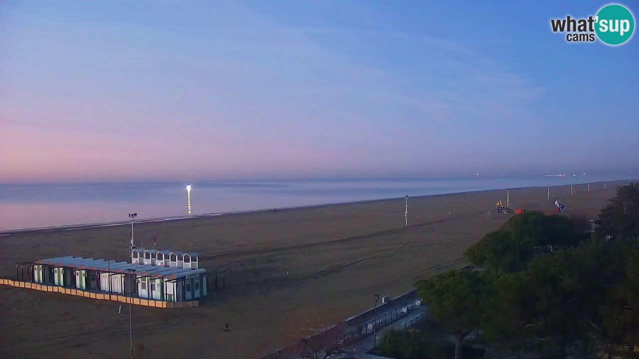 Webcam en direct plage de Bibione – vue depuis Ashanti ApartHotel