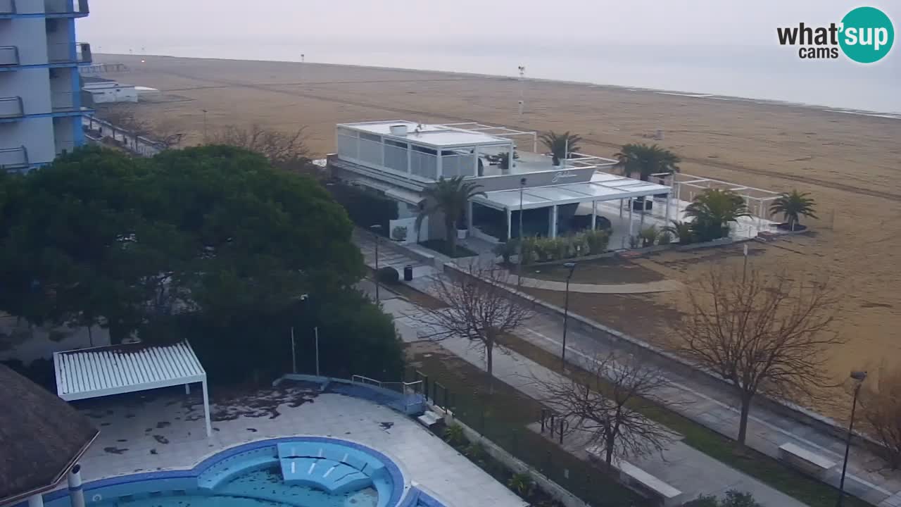 Webcam en direct plage de Bibione – vue depuis Ashanti ApartHotel