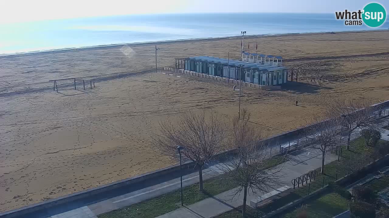Spletna kamera Bibione plaža – pogled iz Ashanti ApartHotela