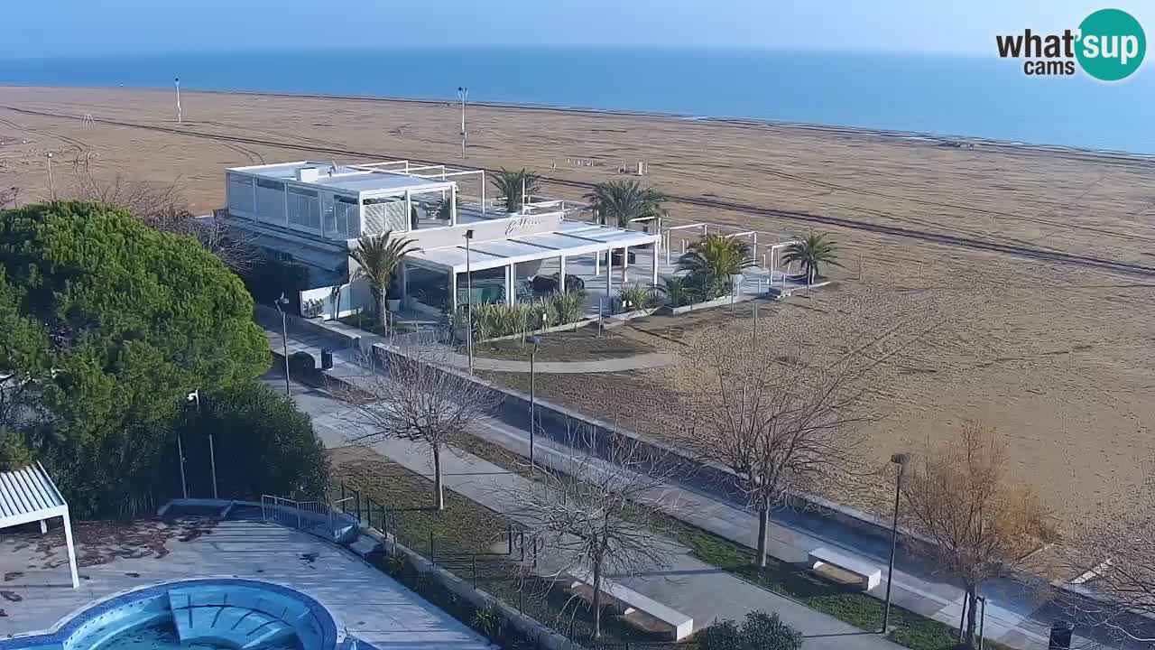 Webcam en direct plage de Bibione – vue depuis Ashanti ApartHotel