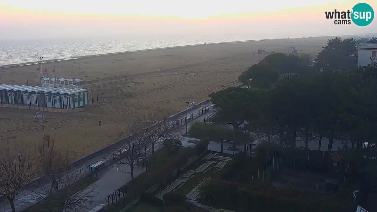 Webcam en direct plage de Bibione – vue depuis Ashanti ApartHotel