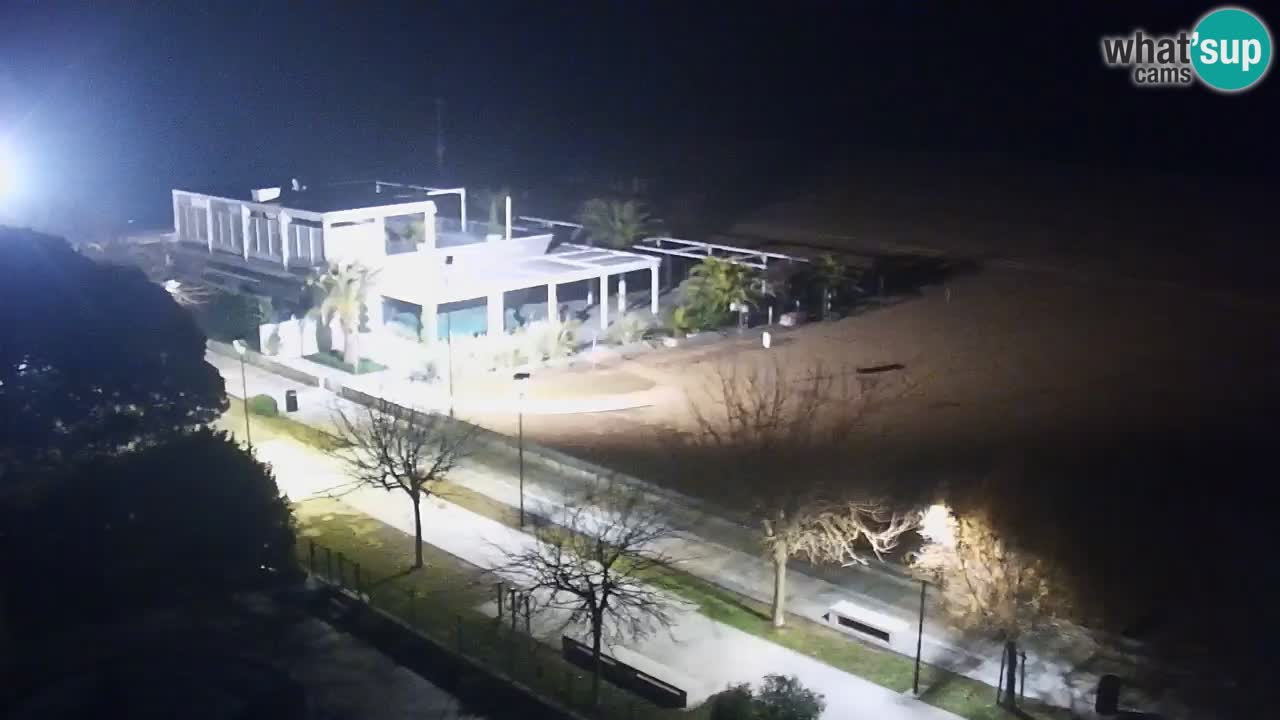 Web kamera Bibione plaža – pogled sa Ashanti ApartHotela