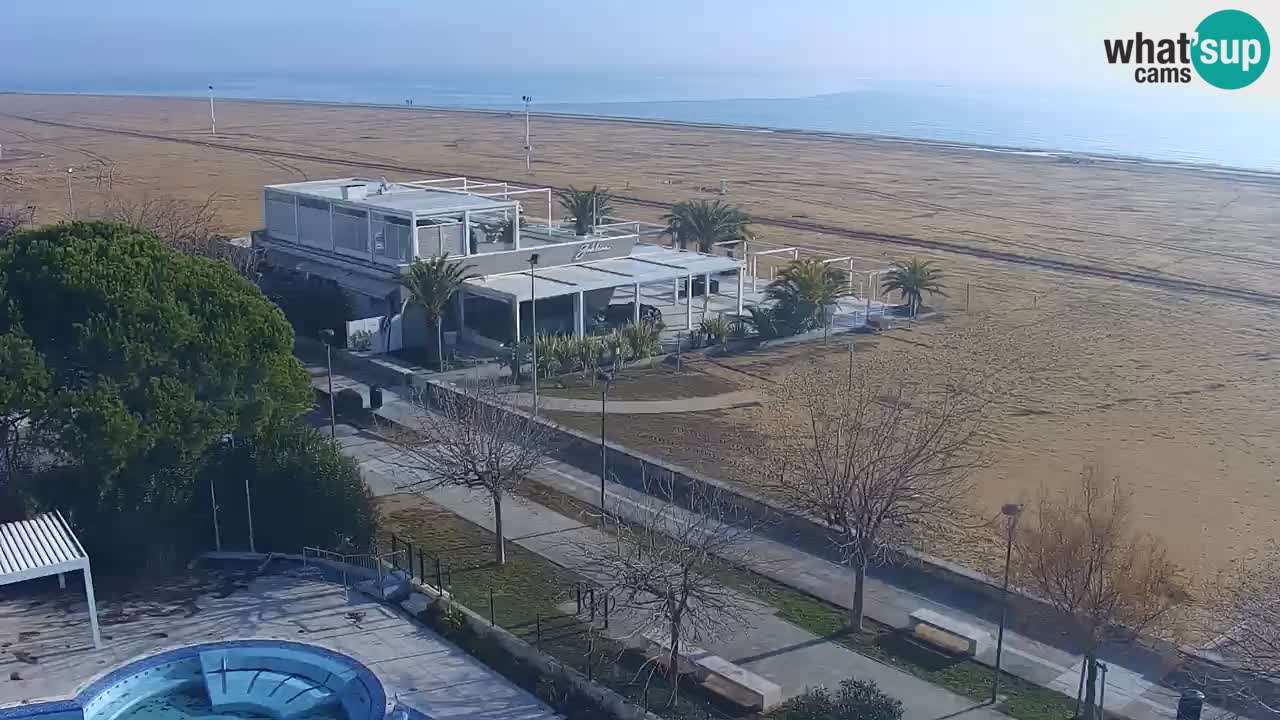 Webcam en direct plage de Bibione – vue depuis Ashanti ApartHotel