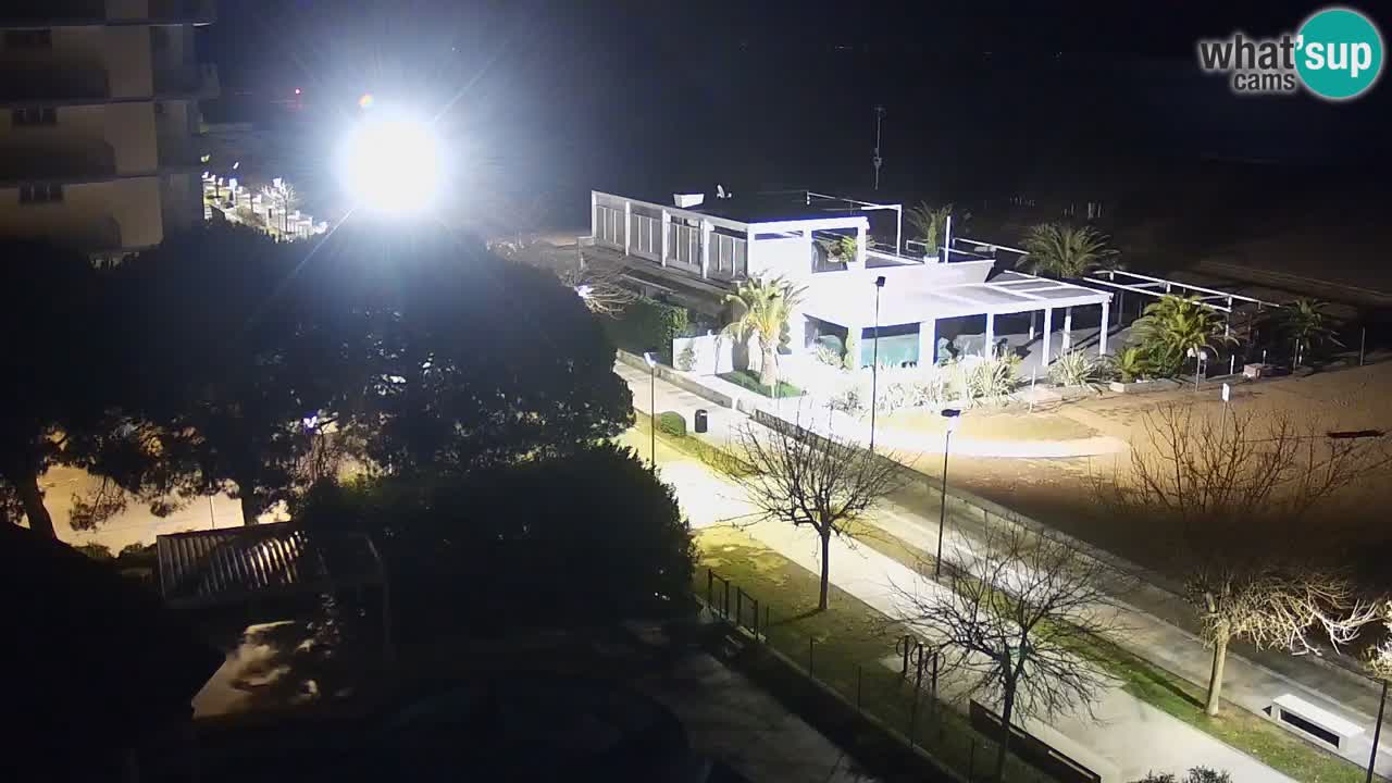 Web kamera Bibione plaža – pogled sa Ashanti ApartHotela