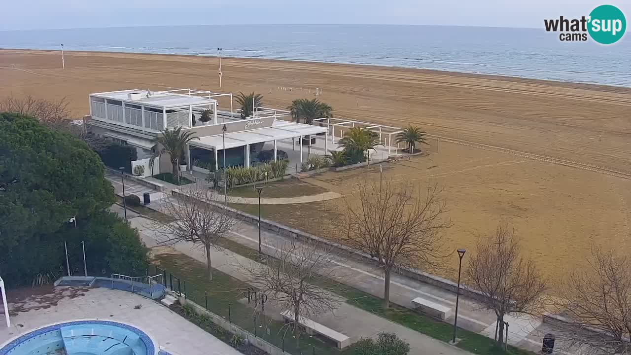 Web kamera Bibione plaža – pogled sa Ashanti ApartHotela