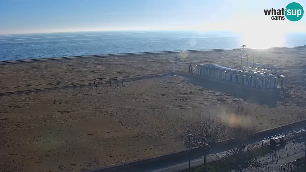 Webcam en direct plage de Bibione – vue depuis Ashanti ApartHotel