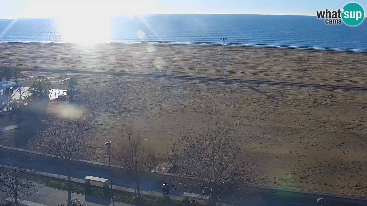 Spletna kamera Bibione plaža – pogled iz Ashanti ApartHotela