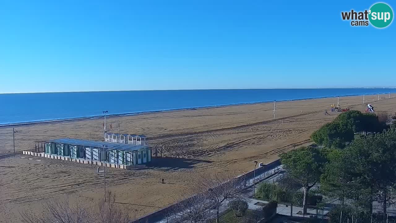 Webcam en vivo playa Bibione – vista desde Ashanti ApartHotel