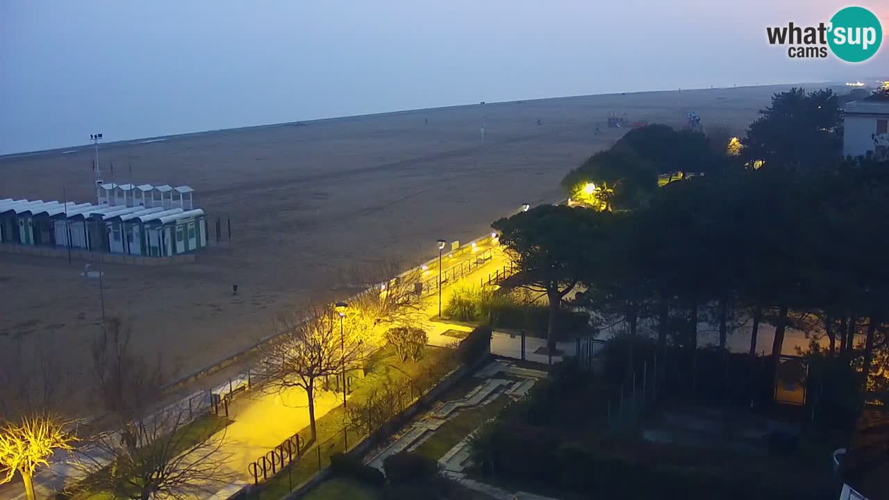 Webcam en direct plage de Bibione – vue depuis Ashanti ApartHotel