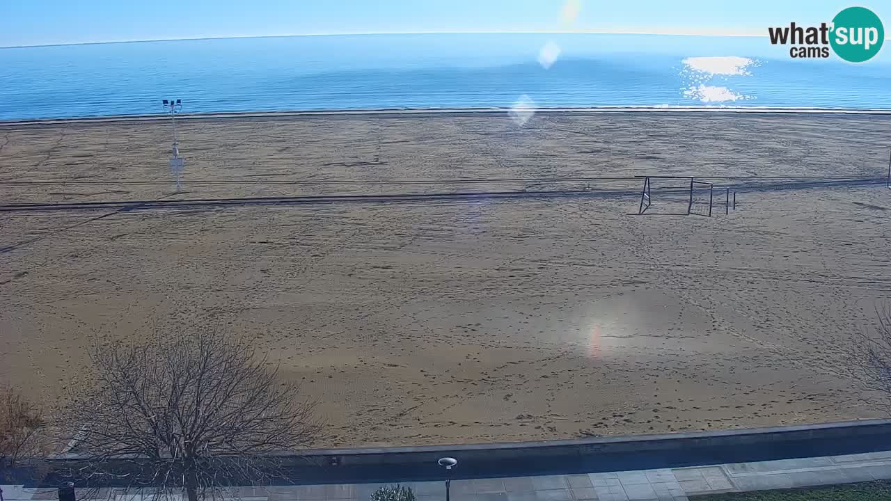 Spletna kamera Bibione plaža – pogled iz Ashanti ApartHotela