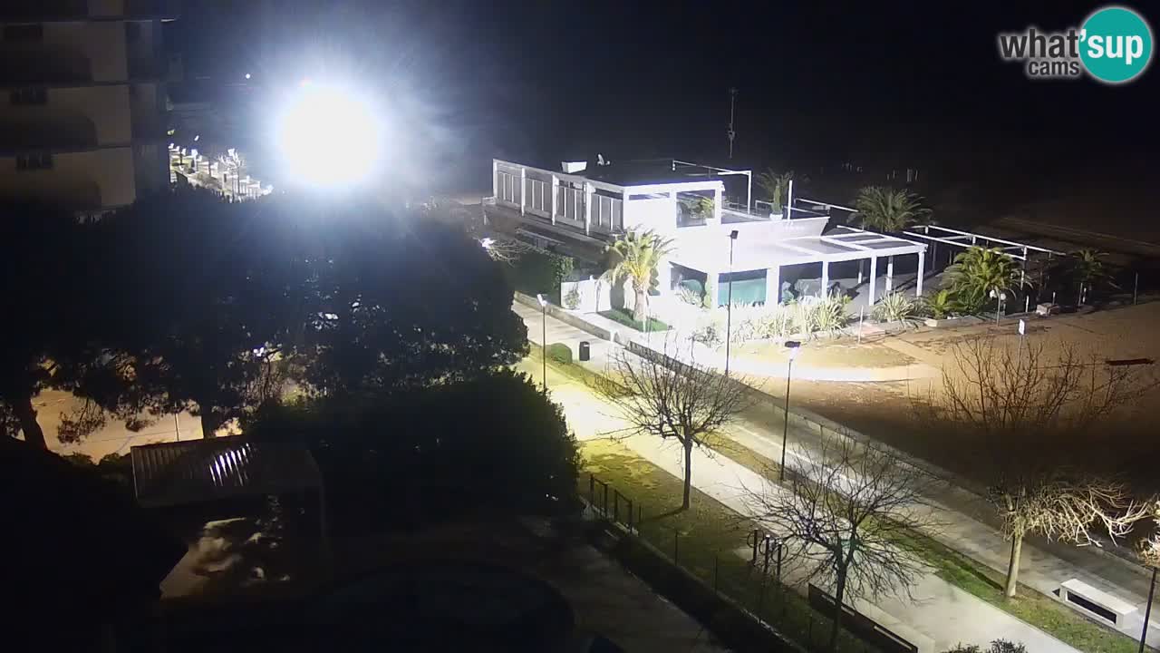 Webcam en vivo playa Bibione – vista desde Ashanti ApartHotel