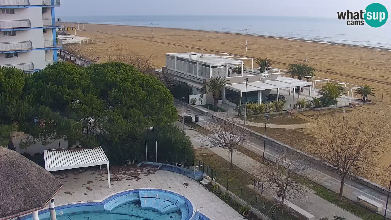 Webcam en direct plage de Bibione – vue depuis Ashanti ApartHotel