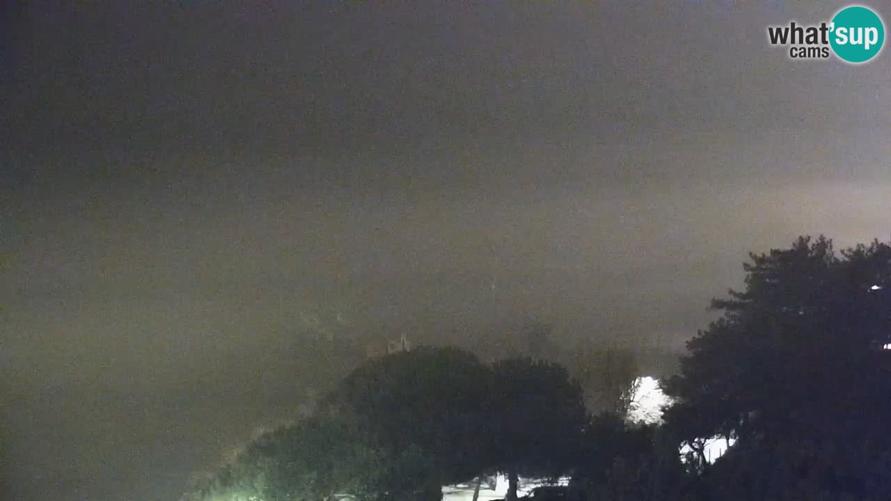 Spletna kamera Bibione plaža – pogled iz Ashanti ApartHotela