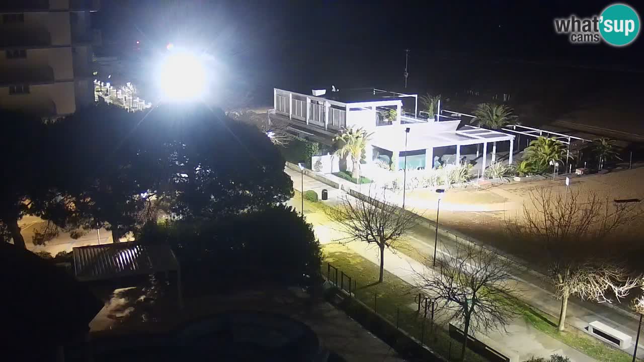 Web kamera Bibione plaža – pogled sa Ashanti ApartHotela