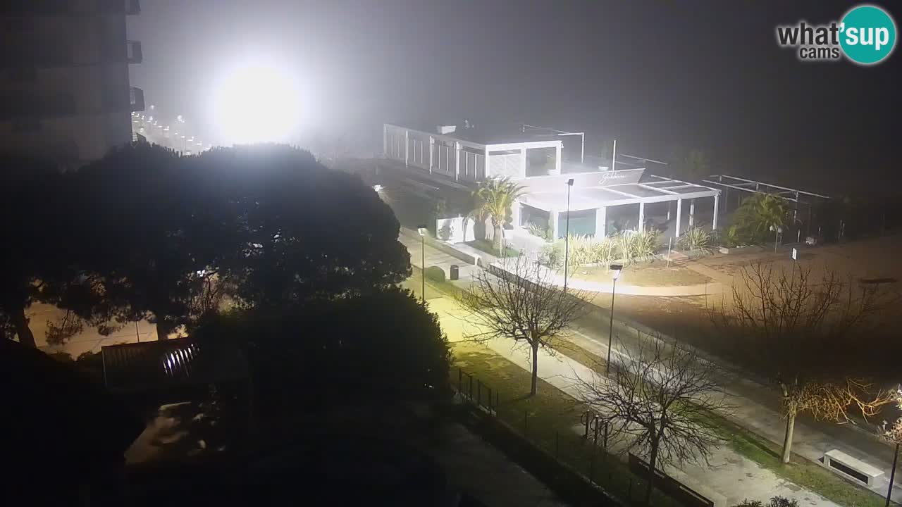 Webcam en direct plage de Bibione – vue depuis Ashanti ApartHotel