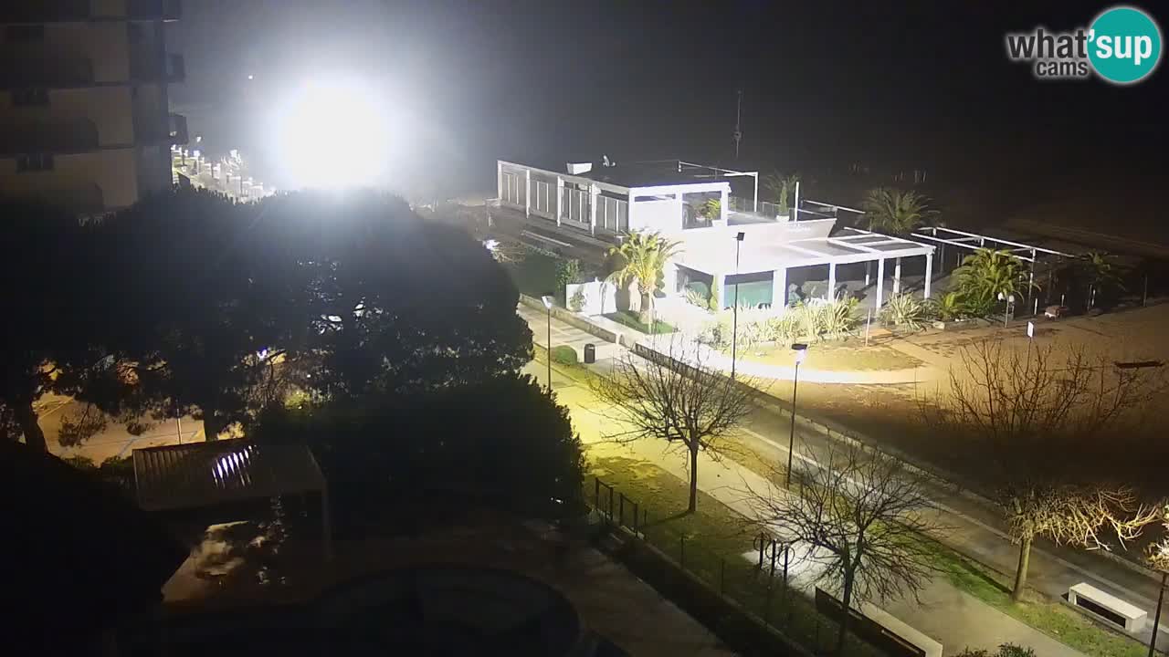 Webcam en vivo playa Bibione – vista desde Ashanti ApartHotel