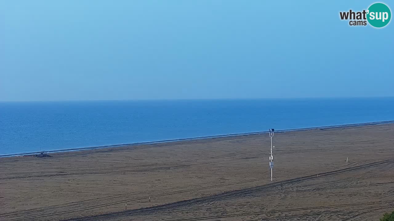 Spletna kamera Bibione plaža – pogled iz Ashanti ApartHotela
