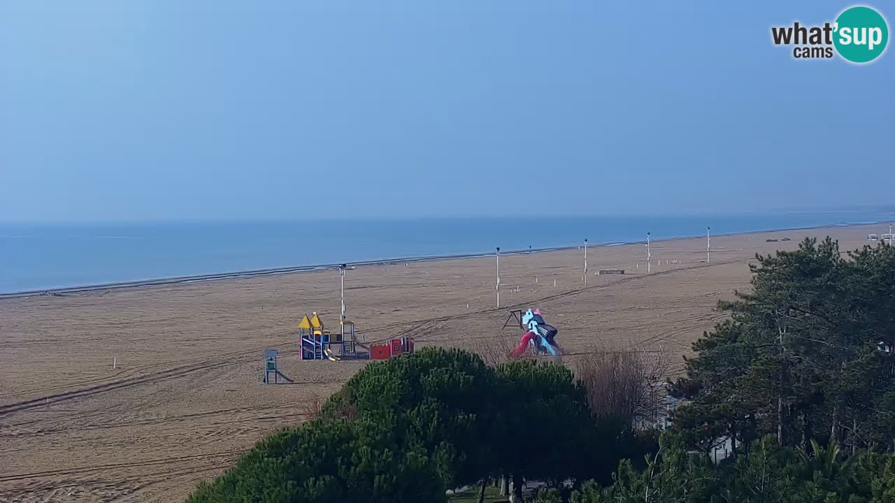 Web kamera Bibione plaža – pogled sa Ashanti ApartHotela