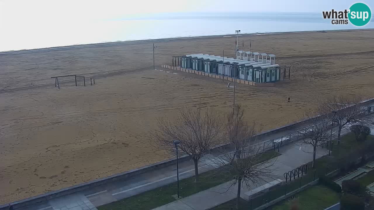 Spletna kamera Bibione plaža – pogled iz Ashanti ApartHotela