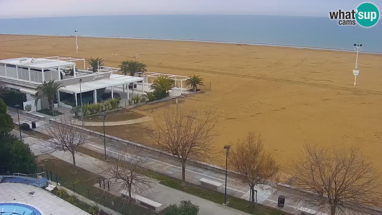 Webcam en direct plage de Bibione – vue depuis Ashanti ApartHotel