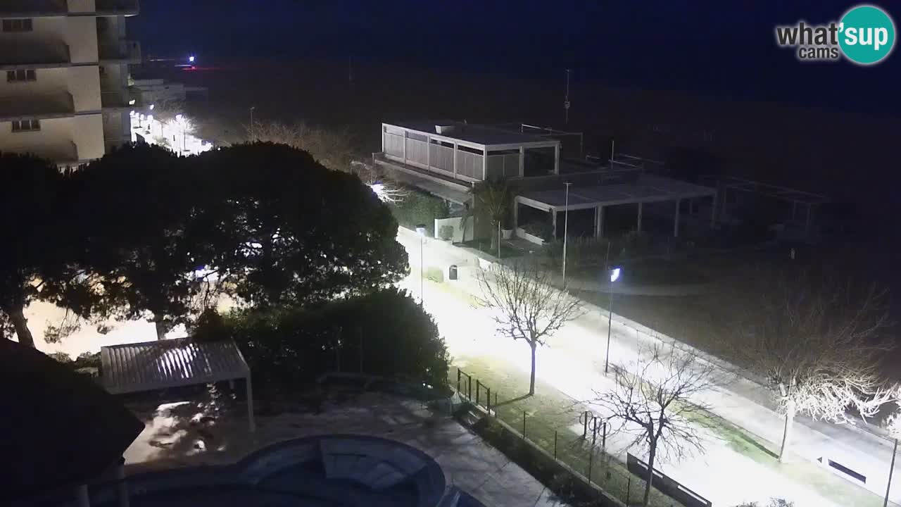 Web kamera Bibione plaža – pogled sa Ashanti ApartHotela