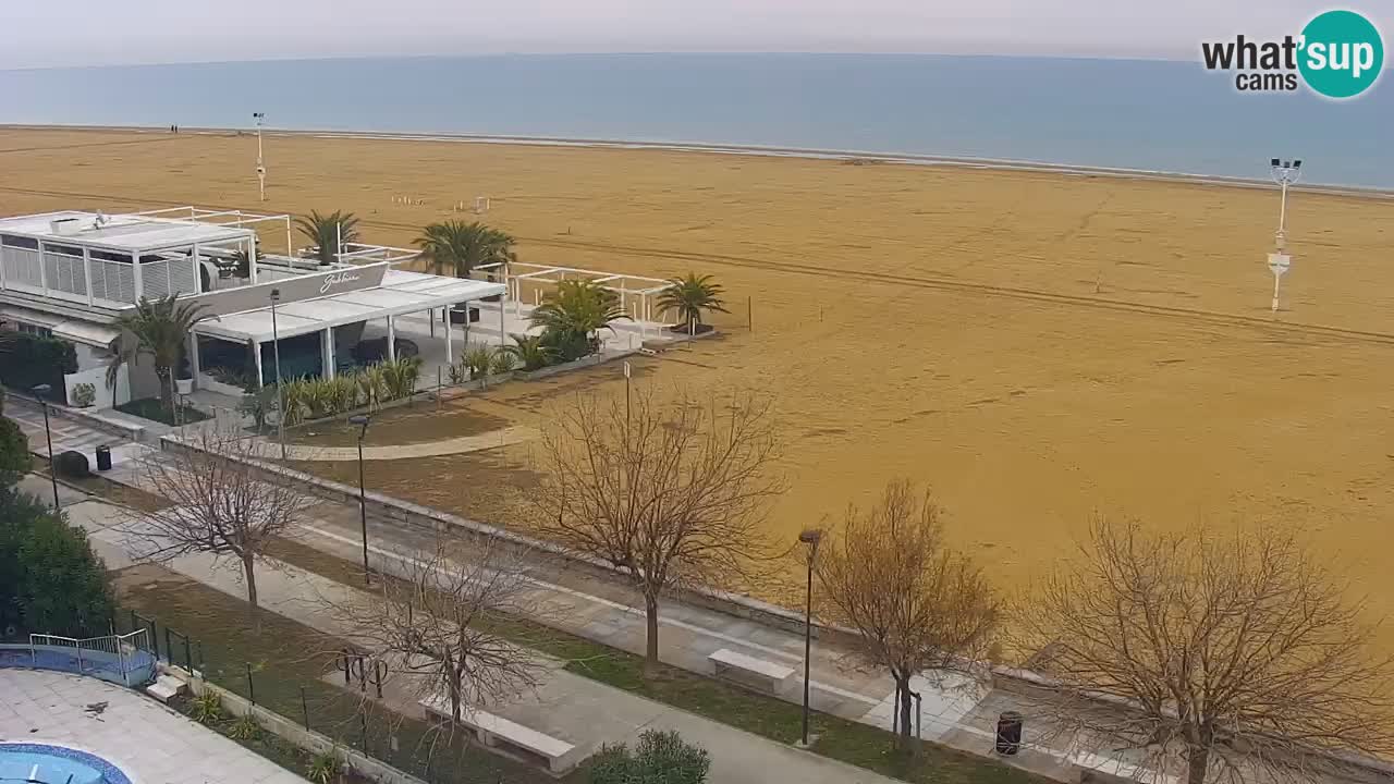 Webcam en direct plage de Bibione – vue depuis Ashanti ApartHotel