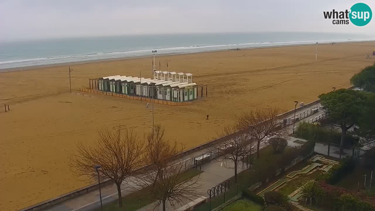 Spletna kamera Bibione plaža – pogled iz Ashanti ApartHotela