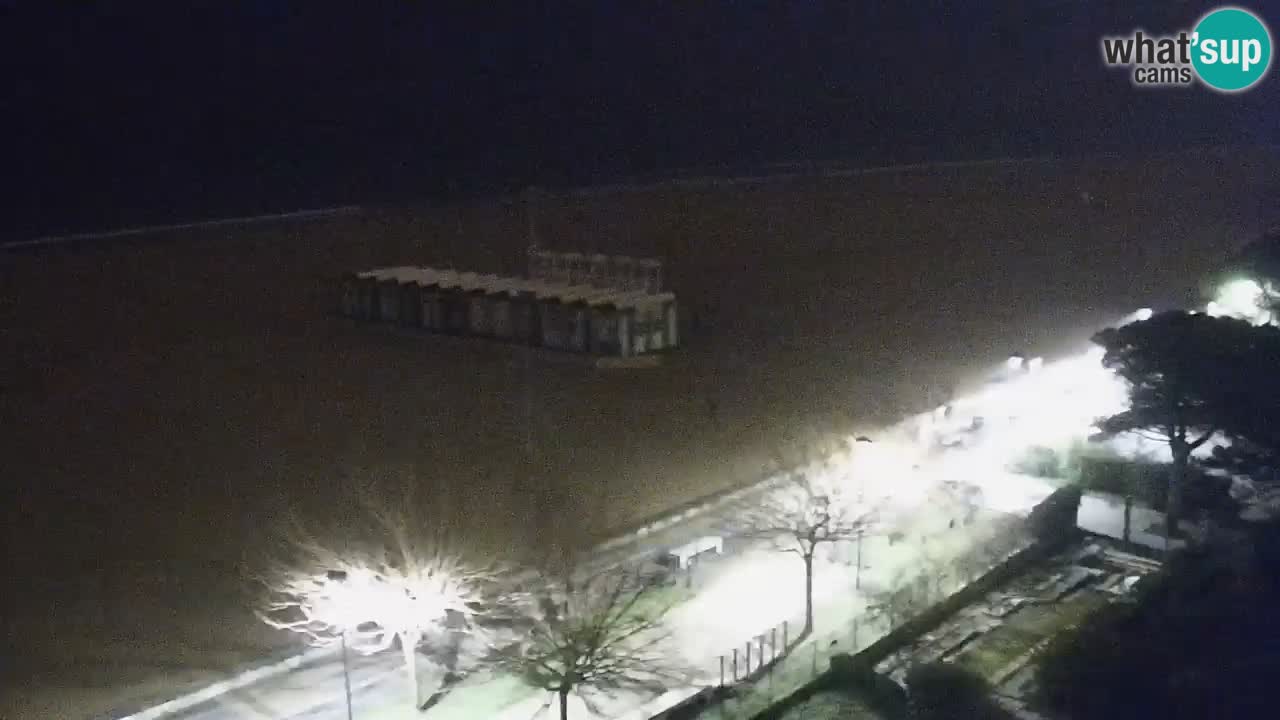 Spletna kamera Bibione plaža – pogled iz Ashanti ApartHotela