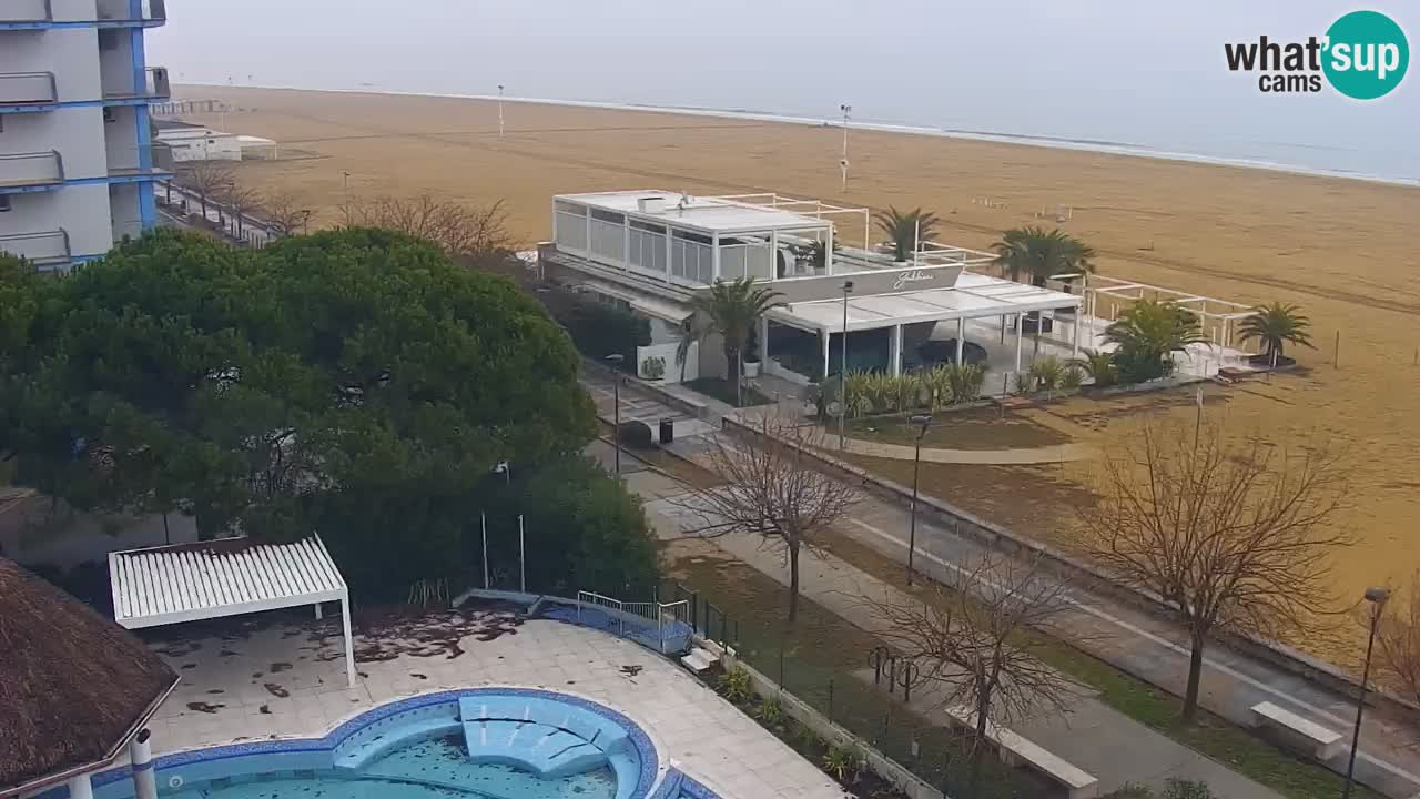 Webcam en direct plage de Bibione – vue depuis Ashanti ApartHotel