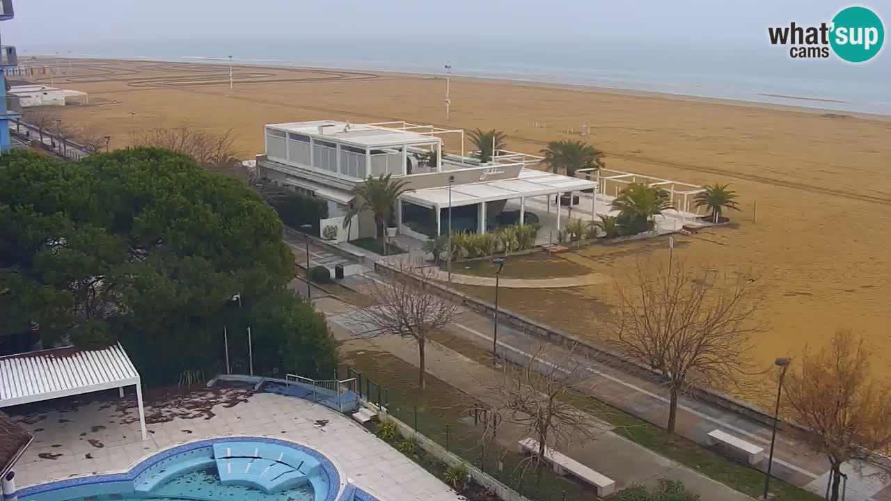 Webcam en vivo playa Bibione – vista desde Ashanti ApartHotel