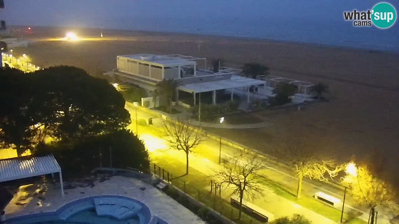Webcam en direct plage de Bibione – vue depuis Ashanti ApartHotel
