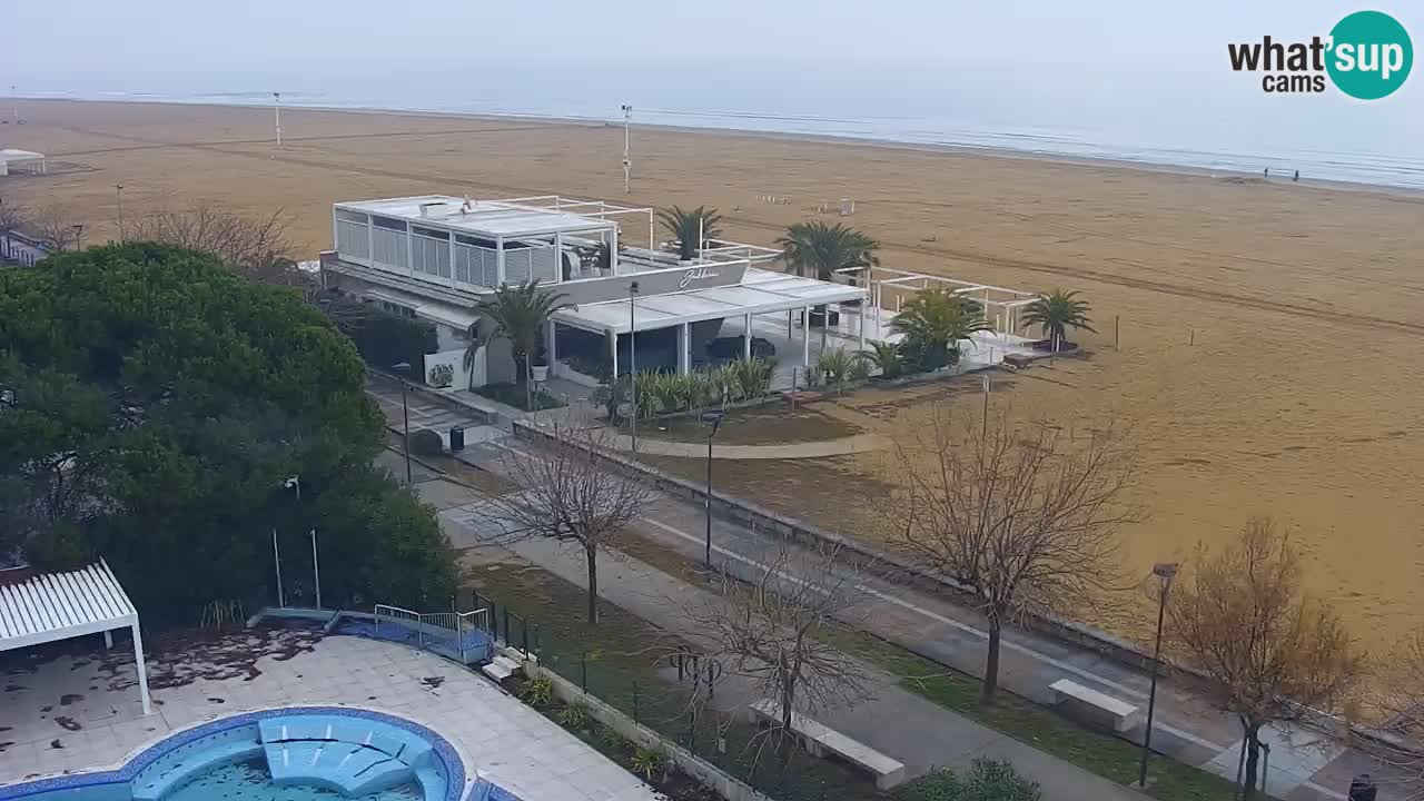 Web kamera Bibione plaža – pogled sa Ashanti ApartHotela