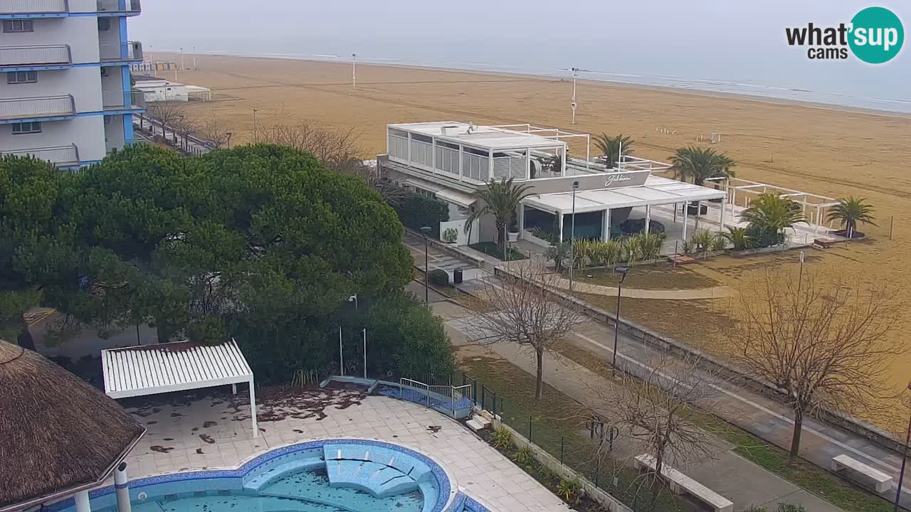 Webcam en vivo playa Bibione – vista desde Ashanti ApartHotel