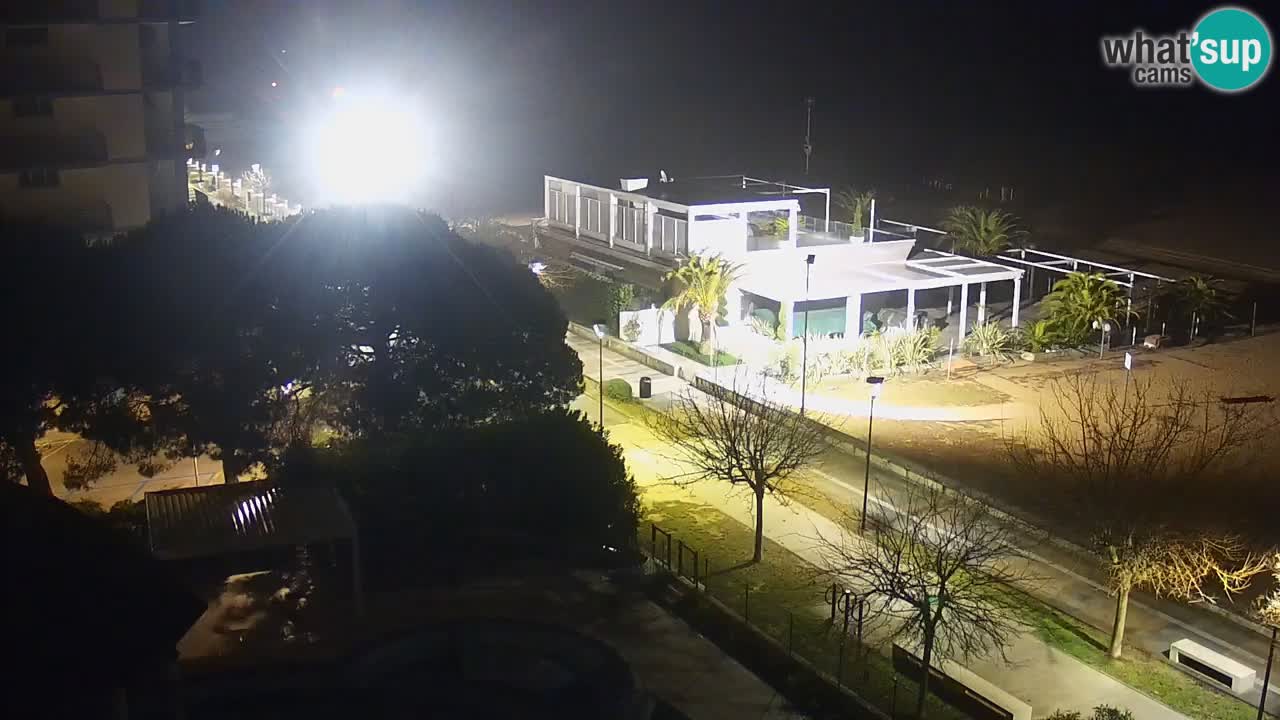 Webcam en direct plage de Bibione – vue depuis Ashanti ApartHotel