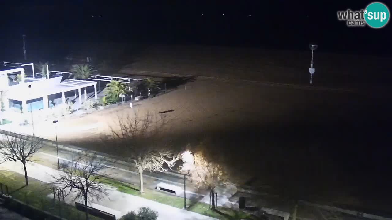 Spletna kamera Bibione plaža – pogled iz Ashanti ApartHotela