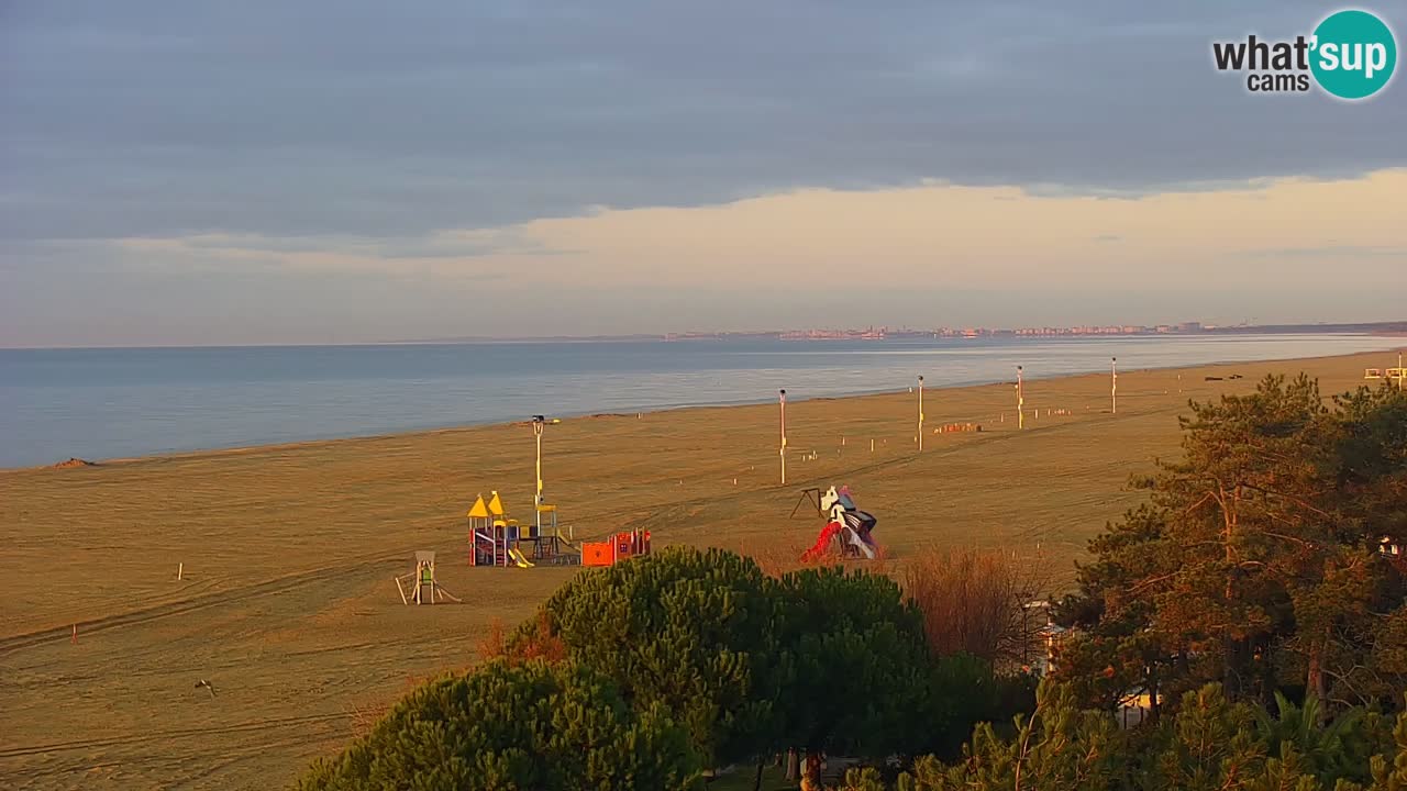 Webcam en vivo playa Bibione – vista desde Ashanti ApartHotel
