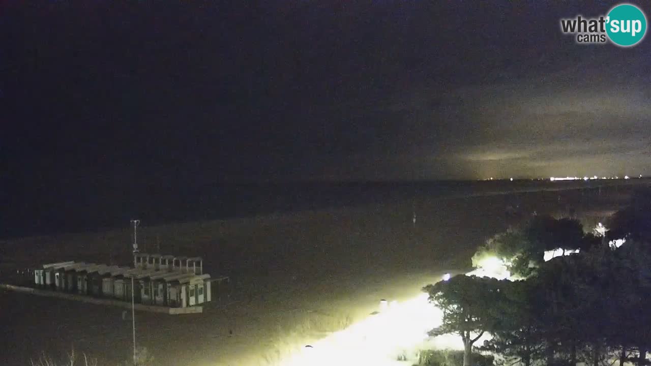 Webcam en vivo playa Bibione – vista desde Ashanti ApartHotel
