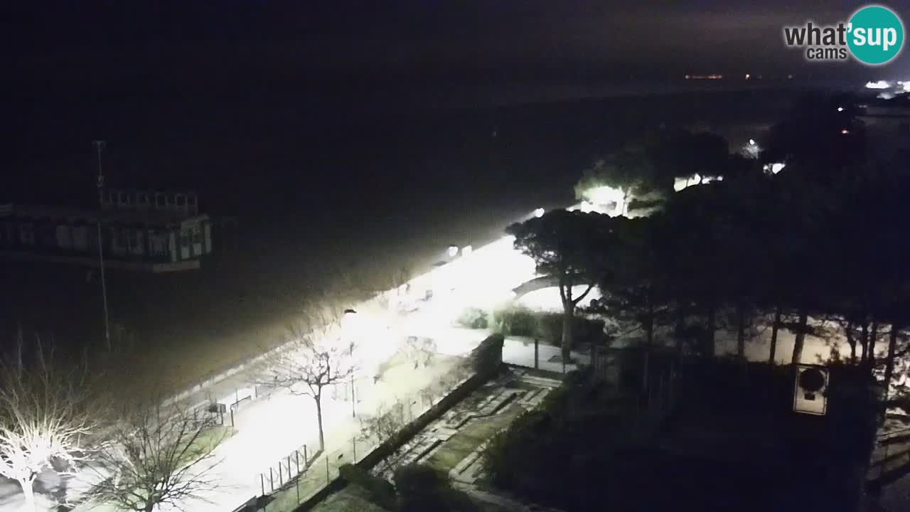 Webcam en direct plage de Bibione – vue depuis Ashanti ApartHotel