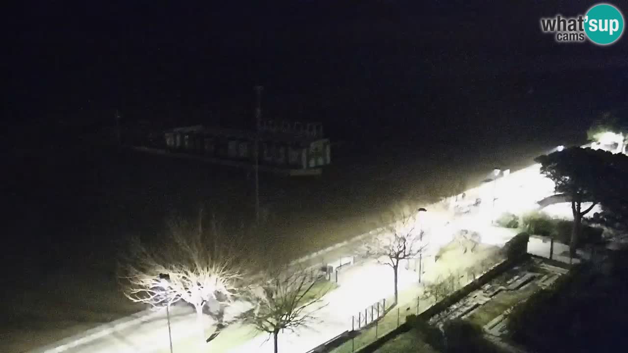 Spletna kamera Bibione plaža – pogled iz Ashanti ApartHotela