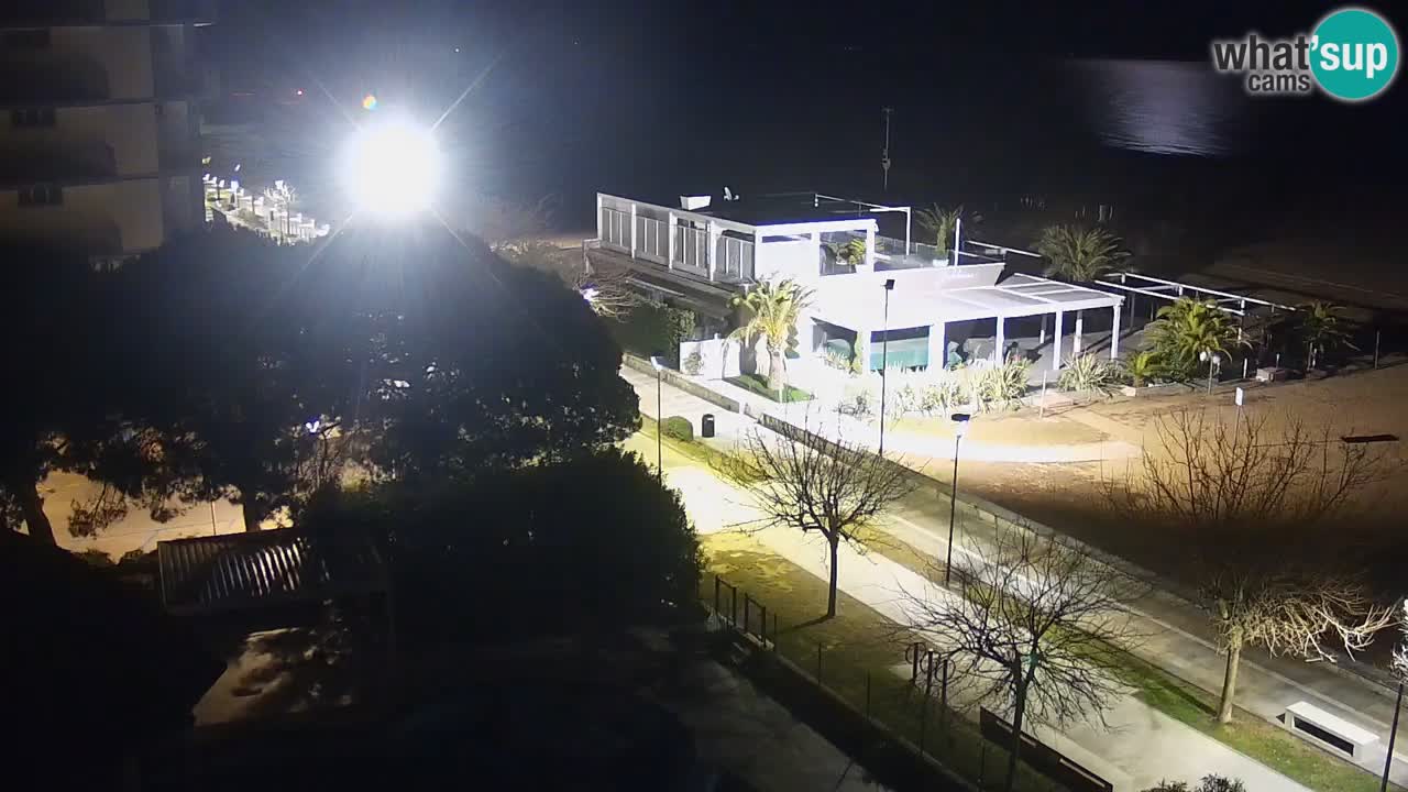 Web kamera Bibione plaža – pogled sa Ashanti ApartHotela